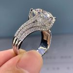 Moissanite ring variant