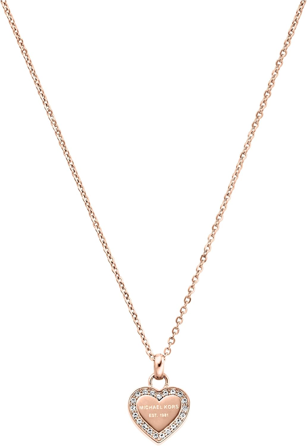 Michael Kors Rose Gold-Tone Necklace for Women; Necklaces for Women; Jewelry for Women