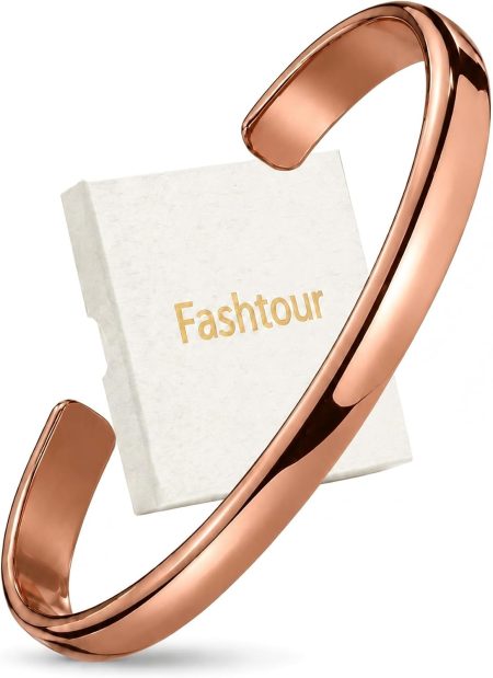 Pure Copper Bracelet – Copper Bracelet for Men & Women – 100% Solid, Raw & Uncoated Handmade Hammered Tibetan Cuff Bangle